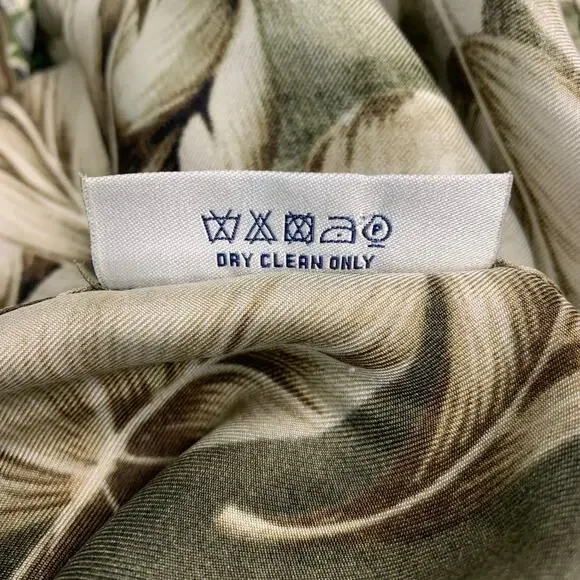 PIERRE-LOUIS MASCIA Size S Green Multi Color Floral Silk Camp Short Sleeve Shirt